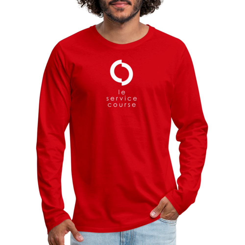 T-shirt manches longues Premium pour homme - red