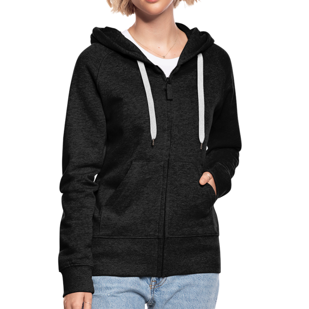 Veste à hoodie Premium pour femme - charbon