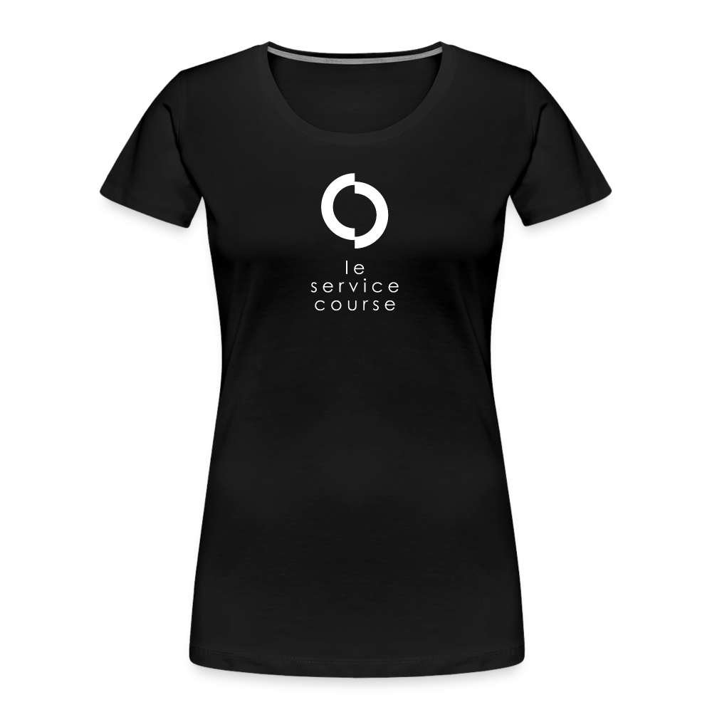 T-shirt bio Premium pour femme - noir