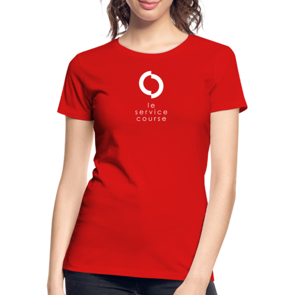 T-shirt bio Premium pour femme - rouge