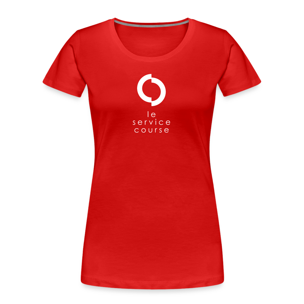 T-shirt bio Premium pour femme - rouge