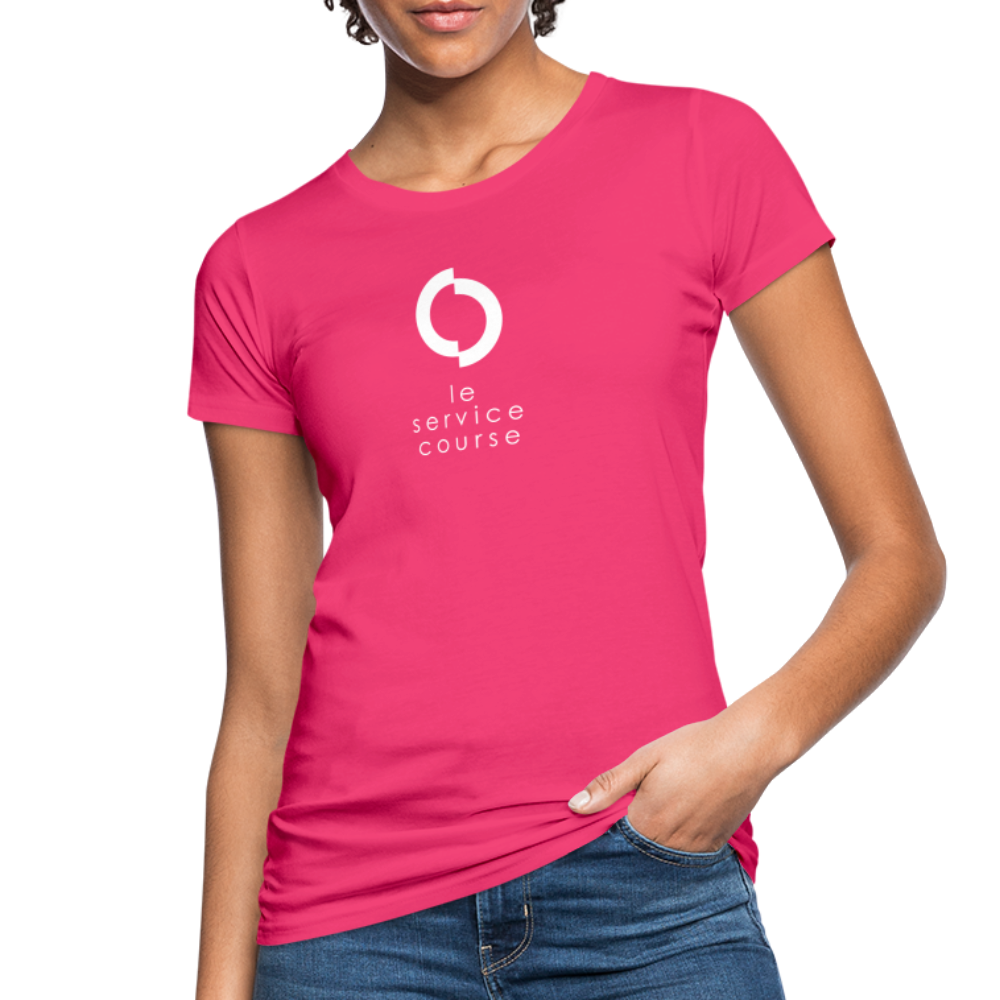 T-shirt bio pour femme - rose néon