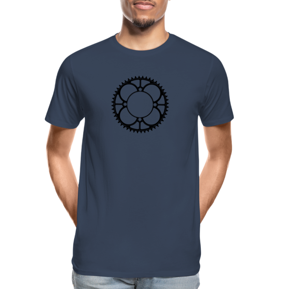 Plateau - T-shirt bio premium pour homme - noir - bleu marine