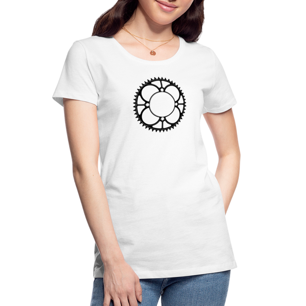 Plateau - T-shirt bio Premium pour femme - noir - blanc