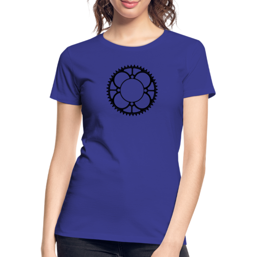 Plateau - T-shirt bio Premium pour femme - noir - bleu roi