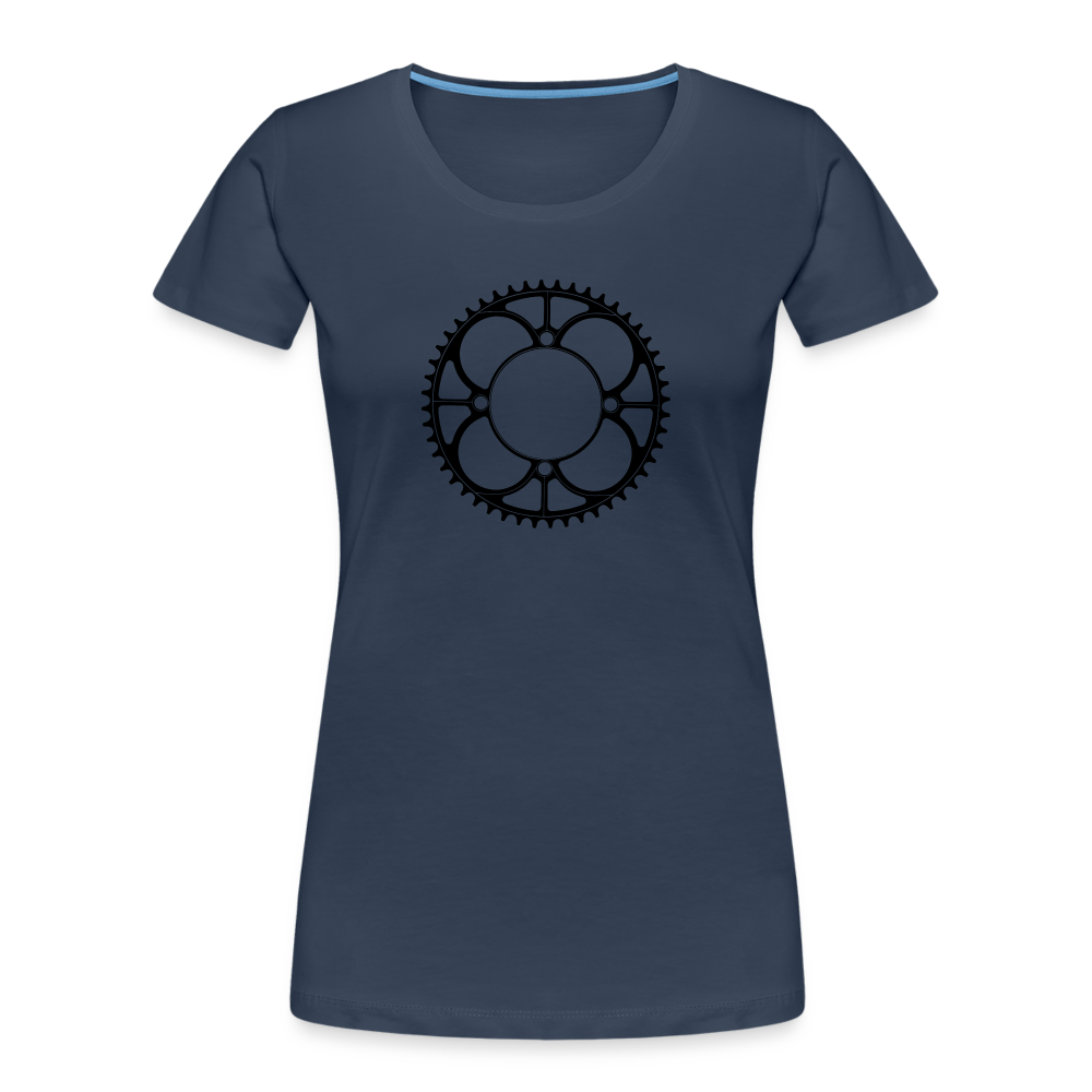 Plateau - T-shirt bio Premium pour femme - noir - bleu marine