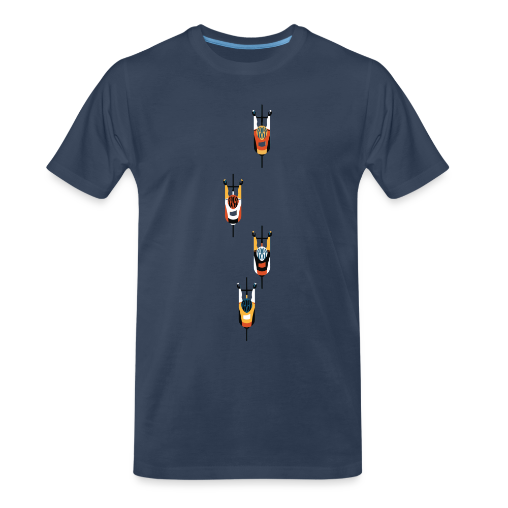 Peloton - T-shirt bio premium pour homme - bleu marine