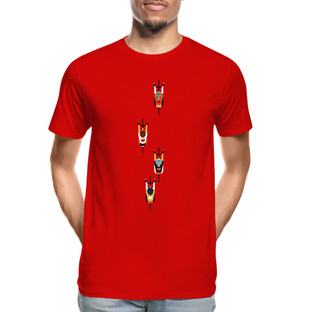 Peloton - T-shirt bio premium pour homme - rouge