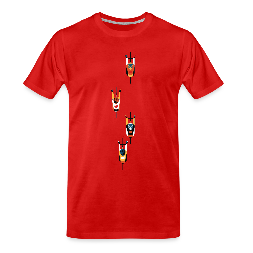 Peloton - T-shirt bio premium pour homme - rouge