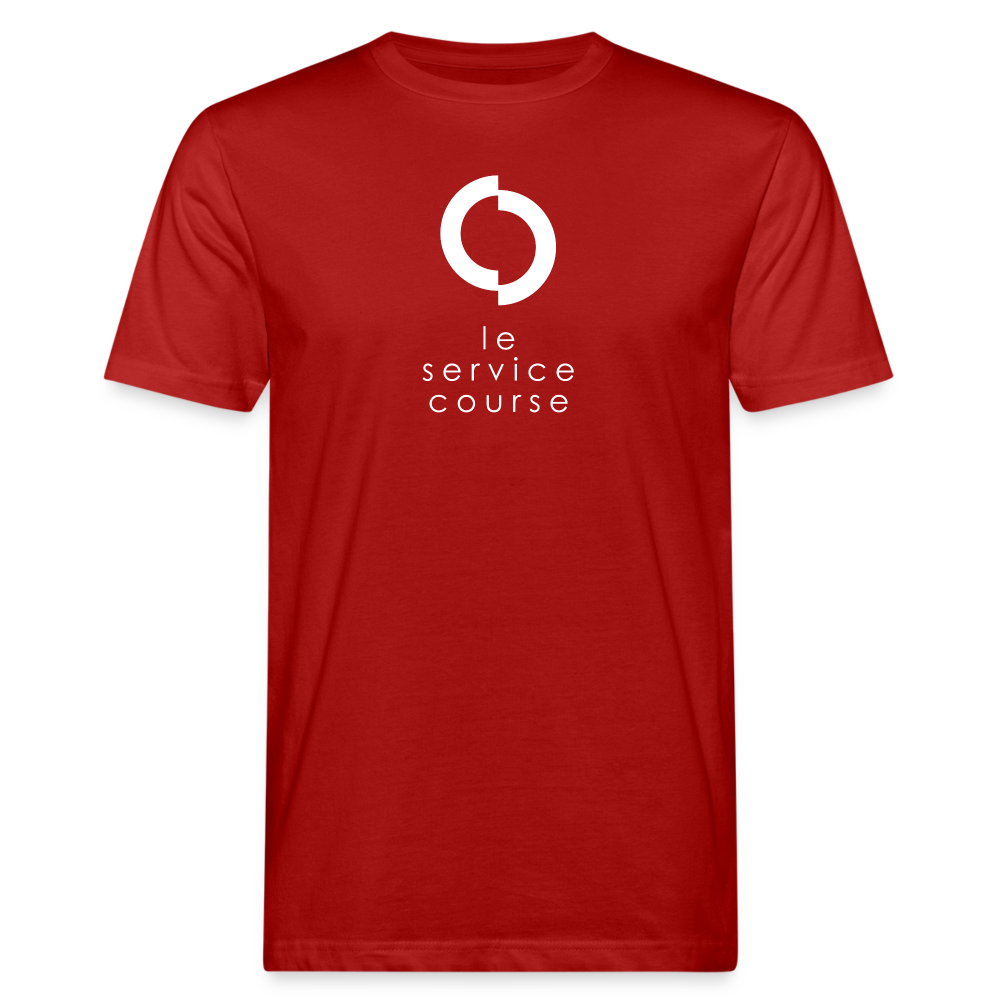 T-shirt bio - homme - rouge foncé