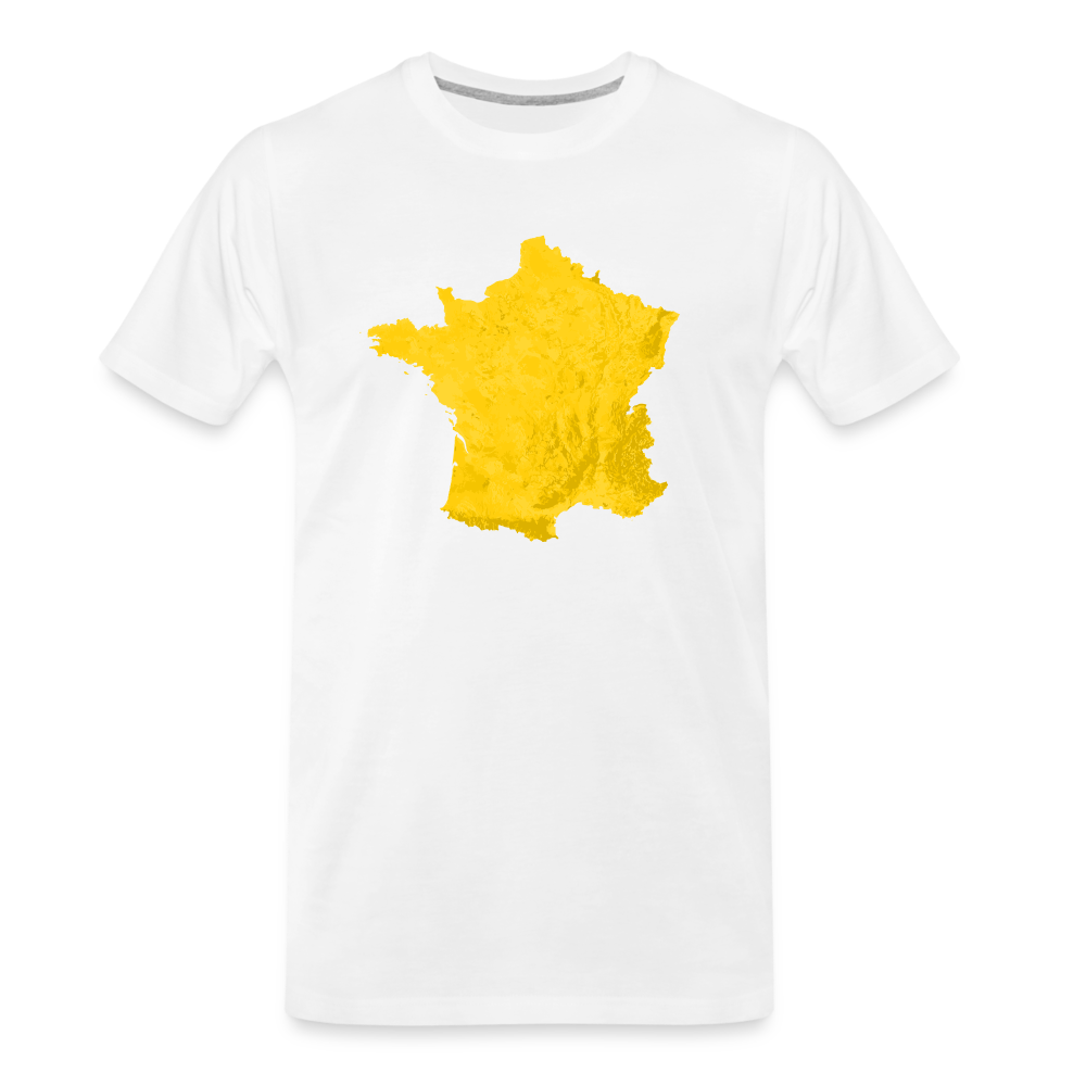 T-shirt bio Premium pour homme - france - blanc