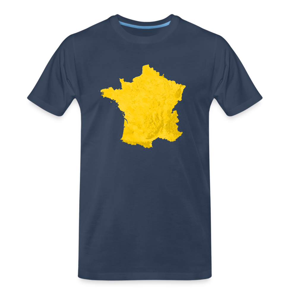 T-shirt bio Premium pour homme - france - bleu marine