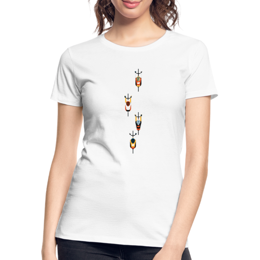 Plateau - T-shirt bio Premium pour femme - peloton - blanc