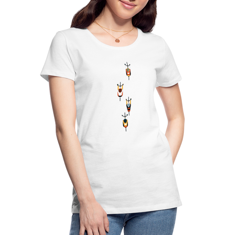 Plateau - T-shirt bio Premium pour femme - peloton - blanc
