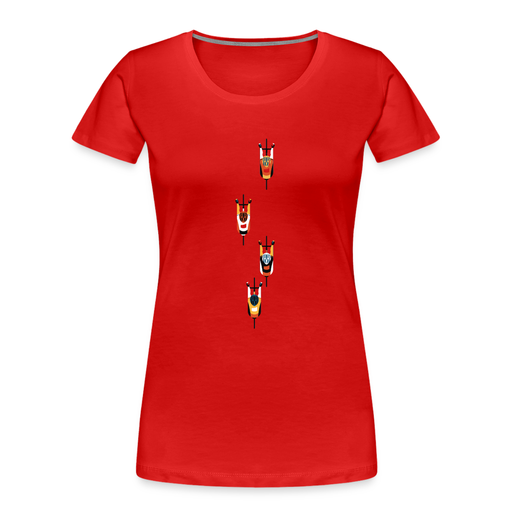 Plateau - T-shirt bio Premium pour femme - peloton - rouge
